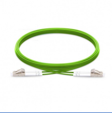 a green patch cable